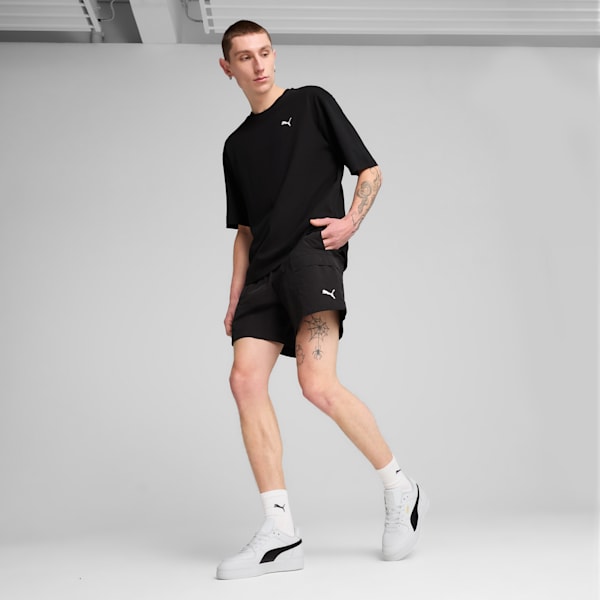 WARDROBE ESSENTIALS Men's Relaxed 6" Cargo Shorts, PUMA Black, extralarge